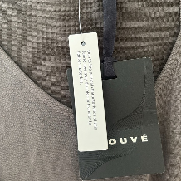 NWT TROUVE | Gray front tie sleeveless dress scoop neck modal blend Sz XS - Picture 3 of 7